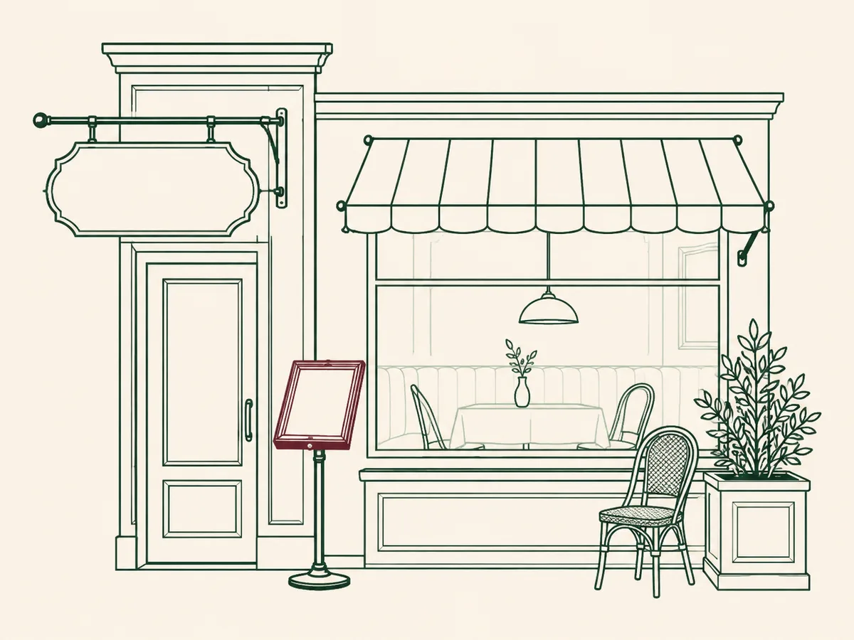 Supports de communication pour commerces et restaurants