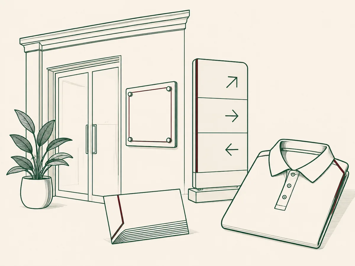 Illustration de supports de communication pour les professionnels